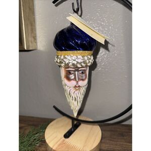 1996 Patricia Breen "Minsk Santa" Ornament #9635 Blue Top Holiday‎ Seasonal